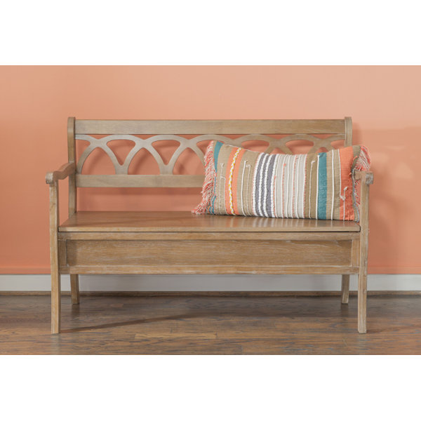 Highland Dunes Channahon Upholstered Flip Top Storage Bench & Reviews